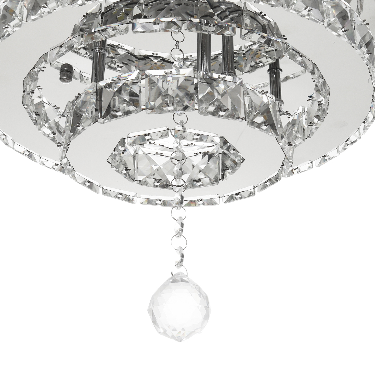 AC165-265V-30CM-Modern-Chandelier-Crystal-Dimmable-LED-Ceiling-Light-With-Remote-Control-for-Indoor--1770875-6