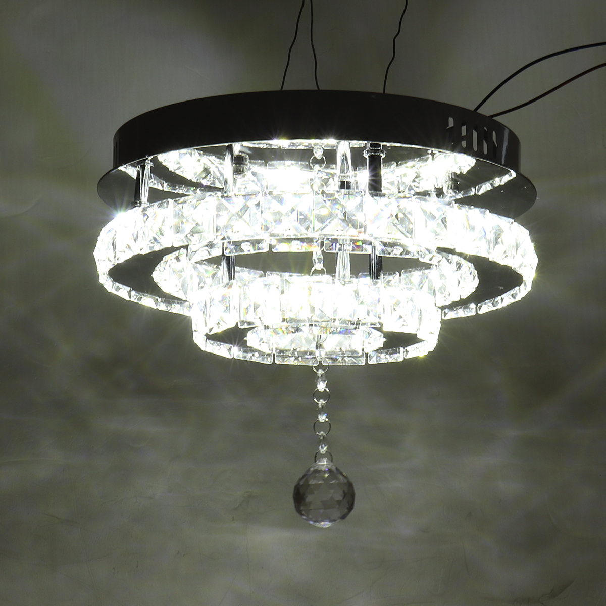 AC165-265V-30CM-Modern-Chandelier-Crystal-Dimmable-LED-Ceiling-Light-With-Remote-Control-for-Indoor--1770875-7