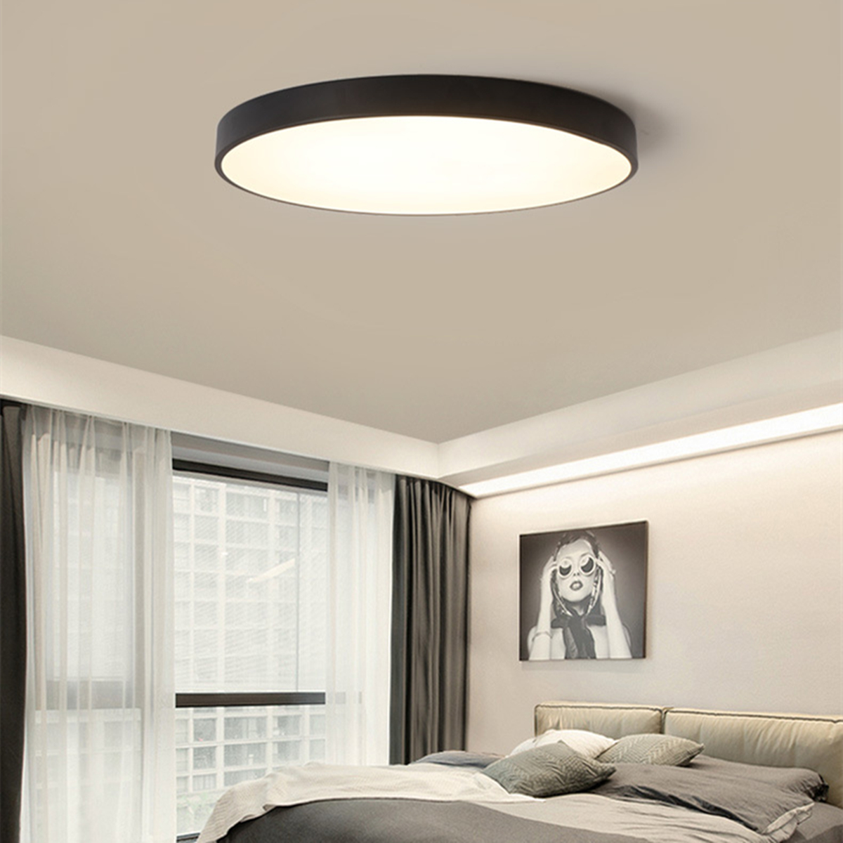AC220V-18W-Dimming-LED-Ceiling-Down-Light-Remote-Control-Bedroom-Lamp-Living-Room-Mount-Fixture-1709815-2