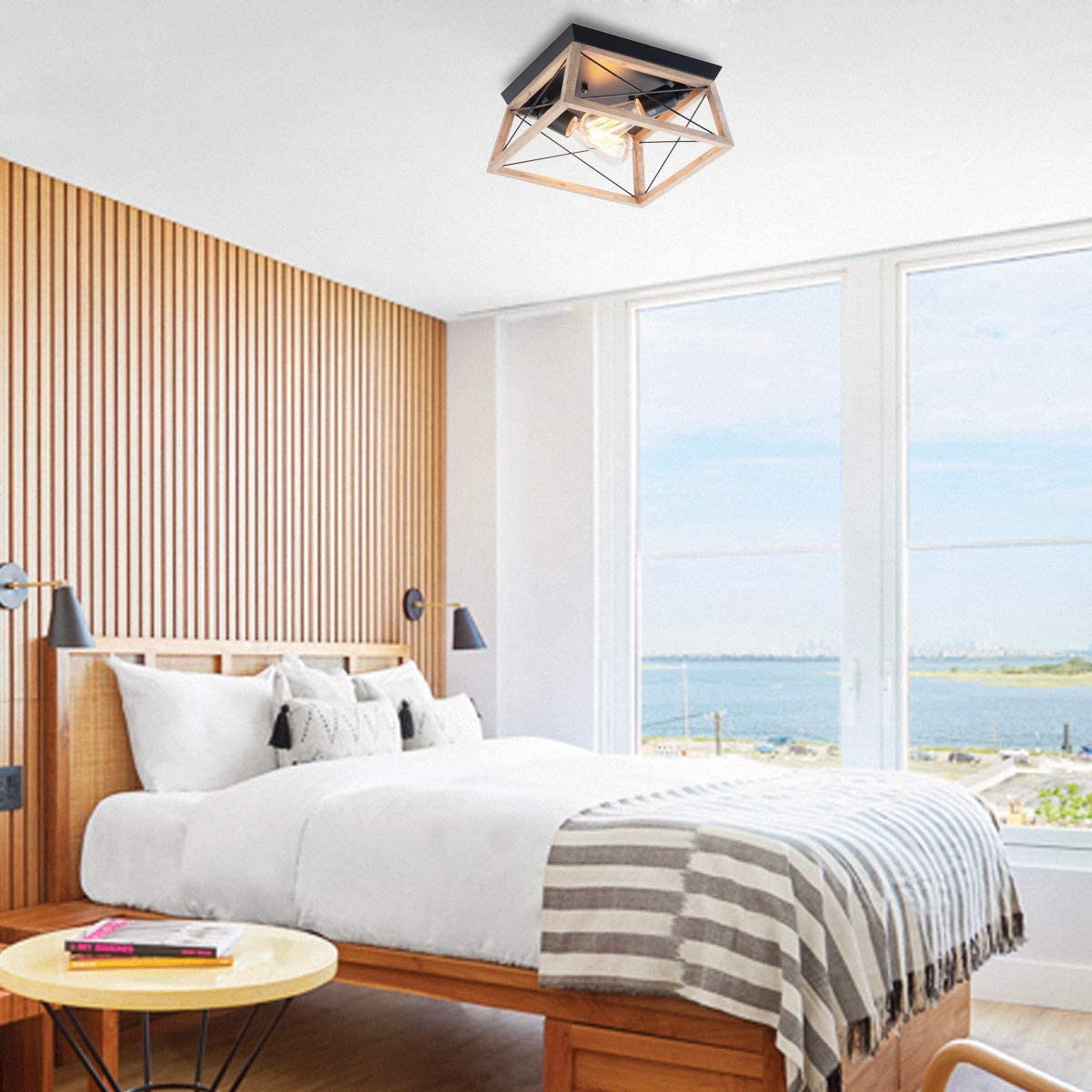 Ceiling-Light-Fixtures-Adjustable-Wall-Mounted-Lamp-Holder-Bedroom-Living-Room-1841319-2