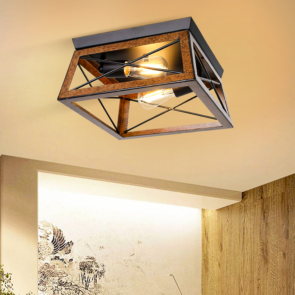 Ceiling-Light-Fixtures-Adjustable-Wall-Mounted-Lamp-Holder-Bedroom-Living-Room-1841319-4