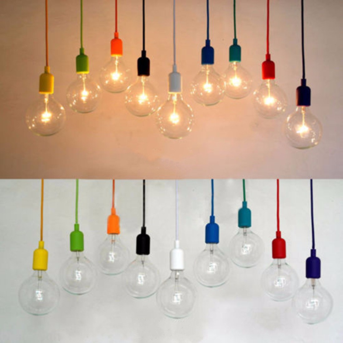 Colorful-E27-E26-Silicone-Ceiling-Lamp-Holder-Light-Socket-Customize-Rope-Cord-1028687-9