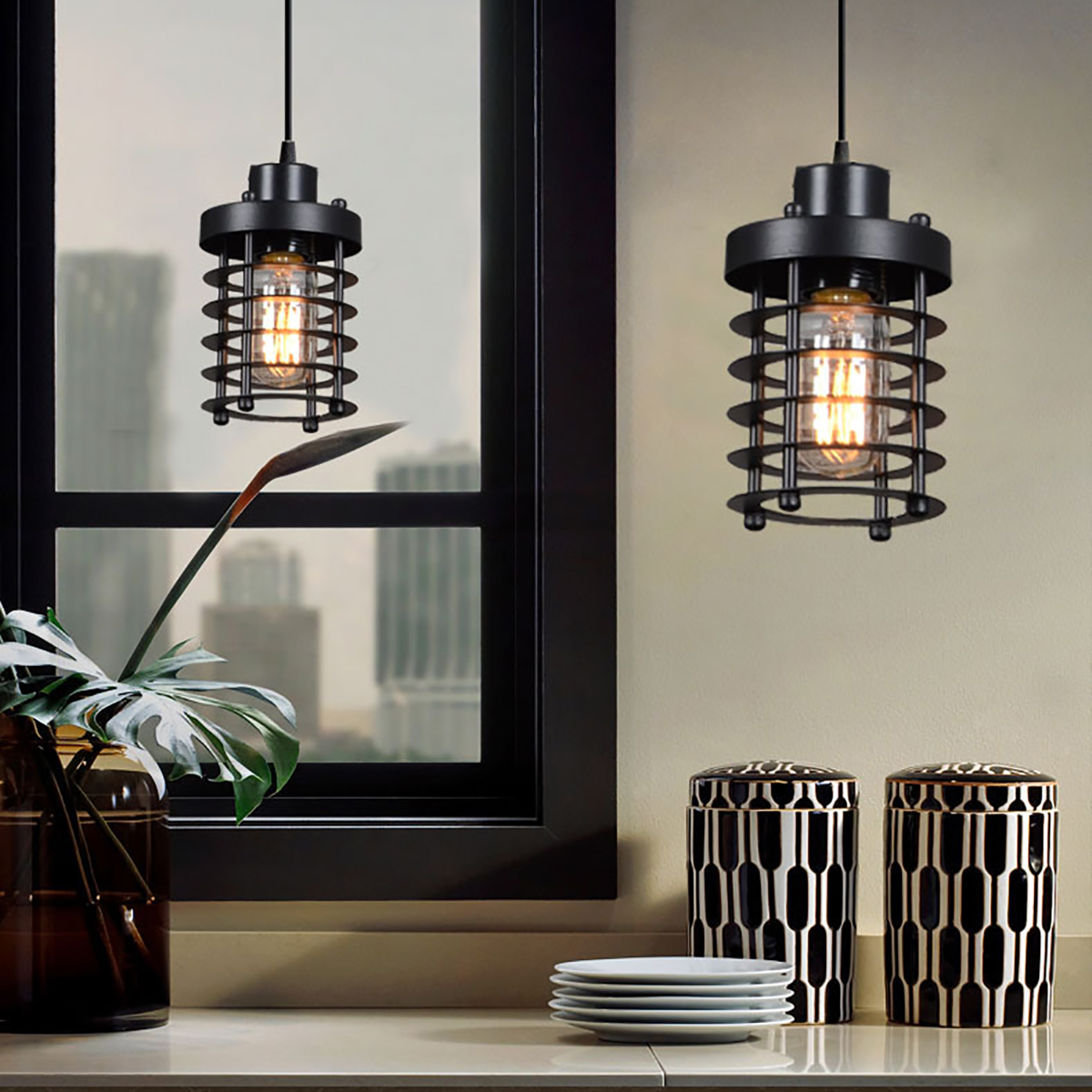 E27-Modern-Iron-Pendant-Light-Ceiling-Lamp-Chandelier-Bedroom-Home-Fixture-Decor-Without-Bulb-1710126-4