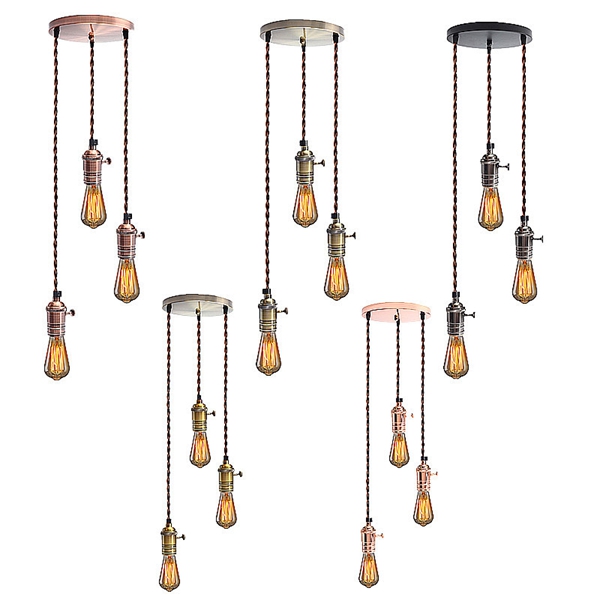 E27-Vintage-Copper-Pendant-Ceiling-Light-Lamp-Holder-Hanging-Lampshade-Socket-Fixture-1063596-4