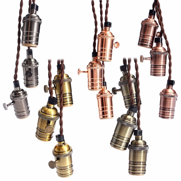 E27-Vintage-Copper-Pendant-Ceiling-Light-Lamp-Holder-Hanging-Lampshade-Socket-Fixture-1063596-9