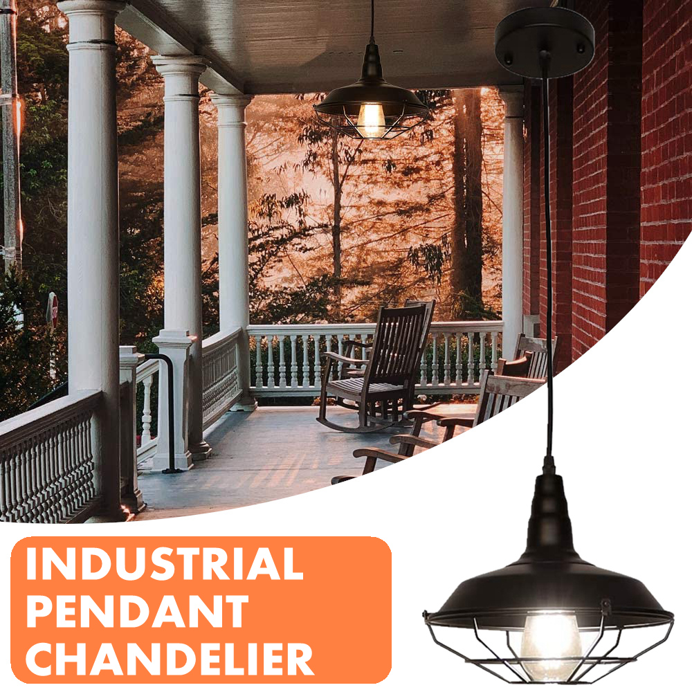 Farmhouse-Pendant-Light-Industrial-Rustic-Black-Hanging-Light-Ceiling-Lamp-Fixture-Lighting-with-Cag-1800457-1