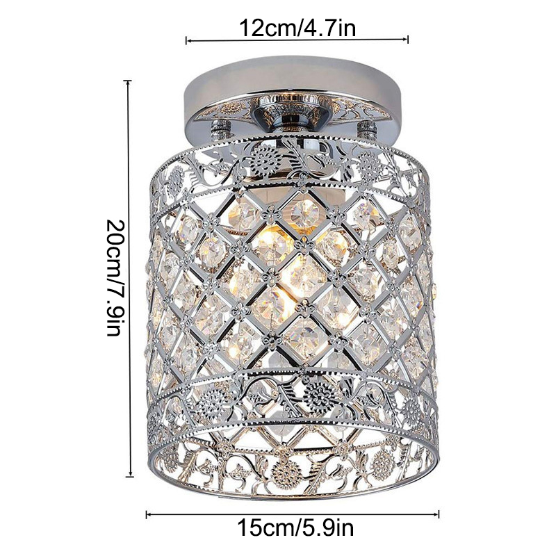 Flush-Mount-Ceiling-Light-E27-Base-Crystal-Fixture-Modern-Chandelier-Mini-Hallway-Decor-220V-Without-1796320-2