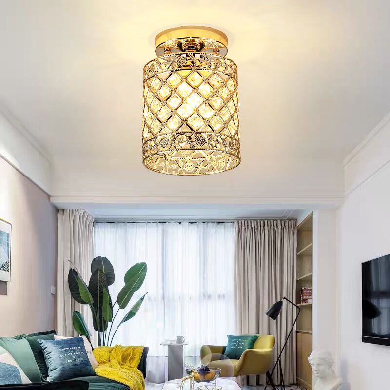 Flush-Mount-Ceiling-Light-E27-Base-Crystal-Fixture-Modern-Chandelier-Mini-Hallway-Decor-220V-Without-1796320-7