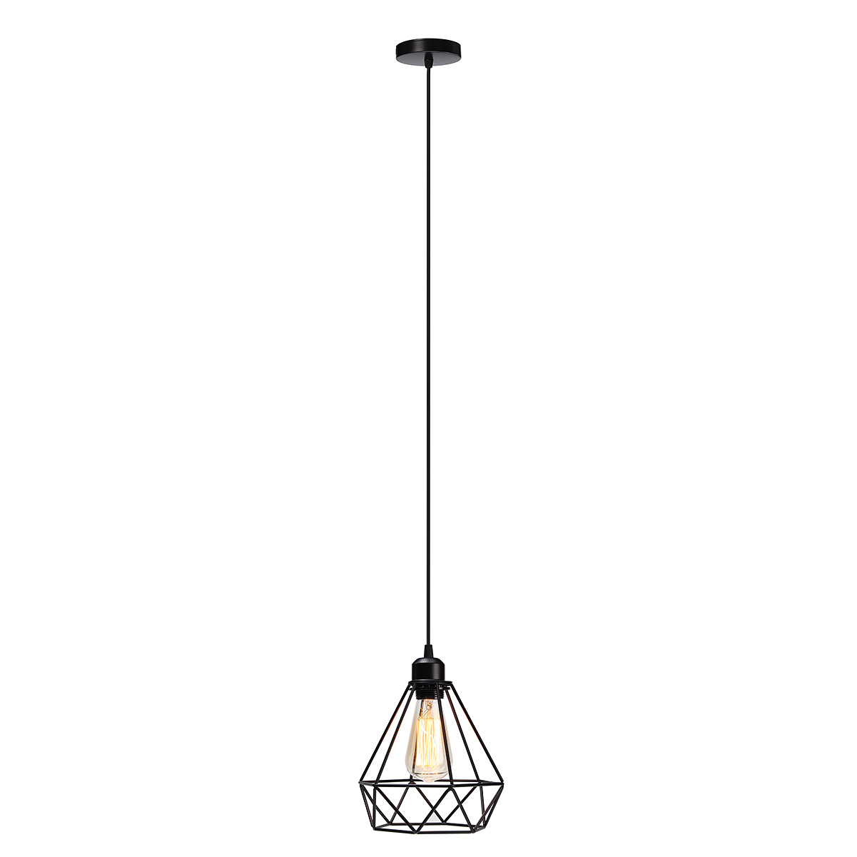 Industrial-Vintage-Metal-Cage-Hanging-Ceiling-Pendant-Lamp-Lighting-Holder-Shade-1534598-3