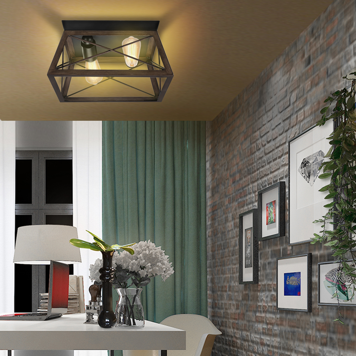 KingSo-E26-Industrial-Ceiling-Light-Hallway-Dining-Room-Farmhouse-Lighting-Lamp-Fixture-Without-Bulb-1867389-6