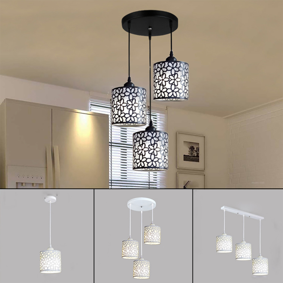 Modern-Flower-Petal-Ceiling-Light-LED-Pendant-Light-Dining-Room-Chandelier-1638304-1