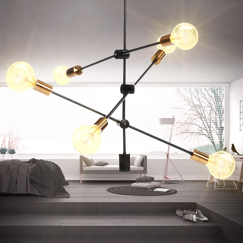 Nordic-Style-6-Heads-Flush-Mount-Ceiling-Light-Chandelier-Modern-Minimalism-Metal-E26-E27-Base-Penda-1640552-3