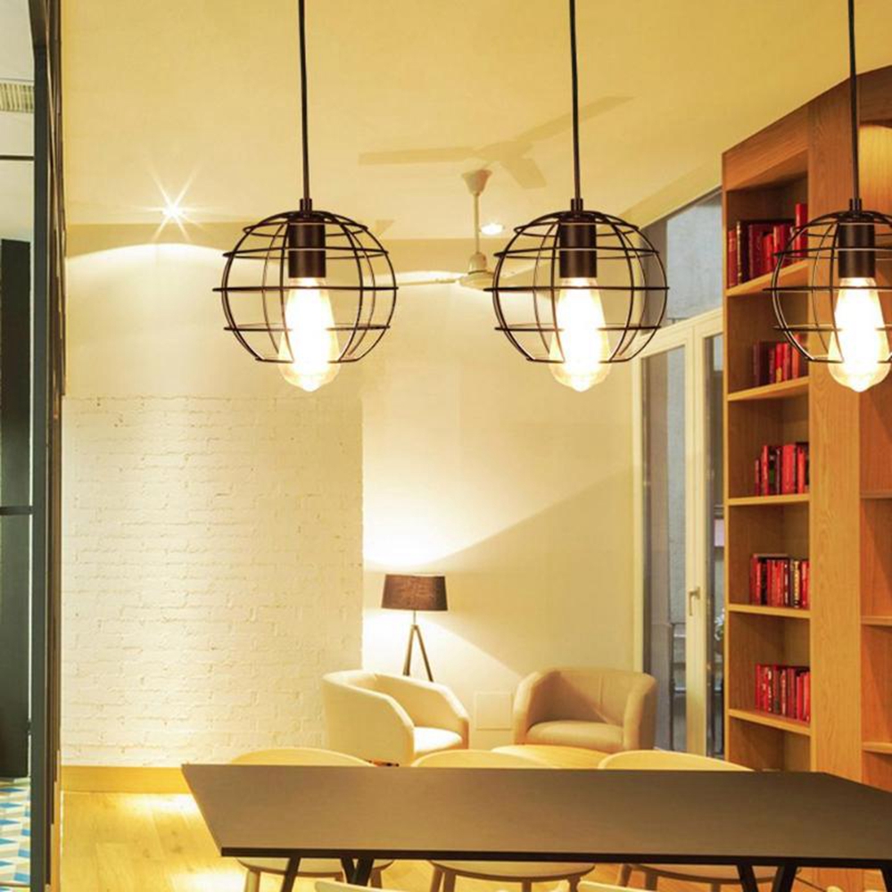 Retro-Nordic-Style-E27-Iron-Pendant-Cage-Light-for-Bar-Coffee-Shop-Indoor-Metal-Hanging-Lamp-Decor-1458935-1