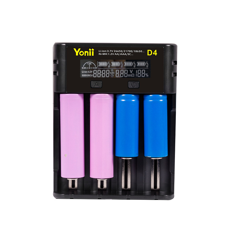 Yonii-D4-Four-Slot-USB-Rechargeable-Lithium-Battery-Charger-Multi-functional-Intelligent-Charger-for-1552010-5