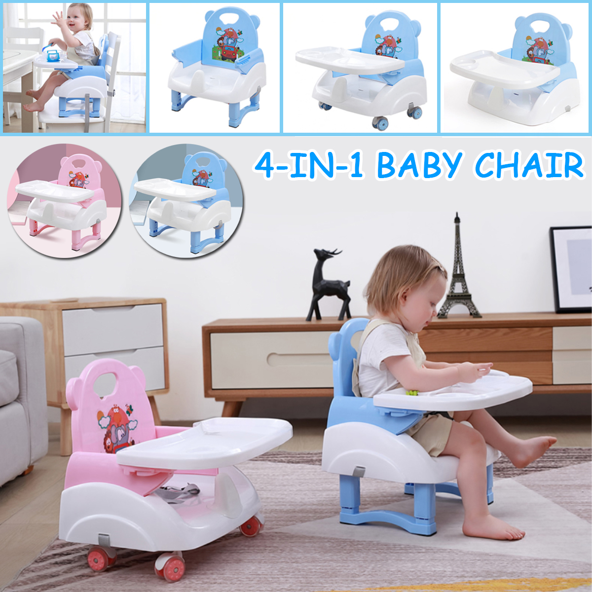 4-in1-Adjustable-Baby-Chairs-Feeding-Dining-Table-Seat-Belt-Dinner-Plate-Mat-1798948-1
