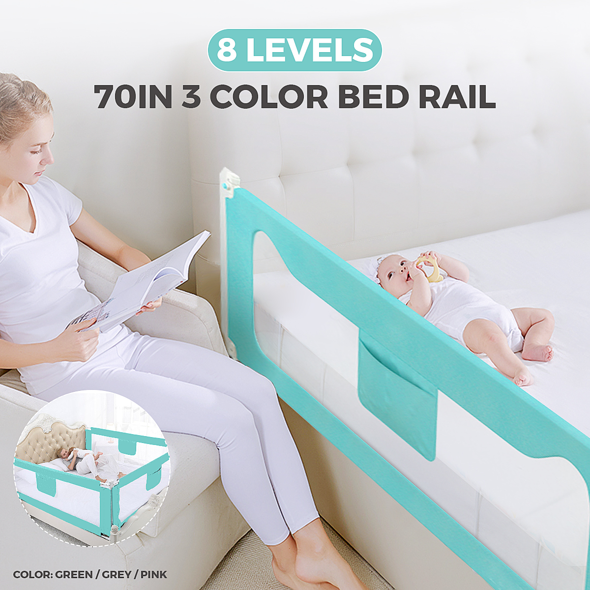 Adjustable-Kids-Infant-Bed-Guard-Rail-Toddler-Baby-Safety-Barrier-Protect-18M-1797083-5