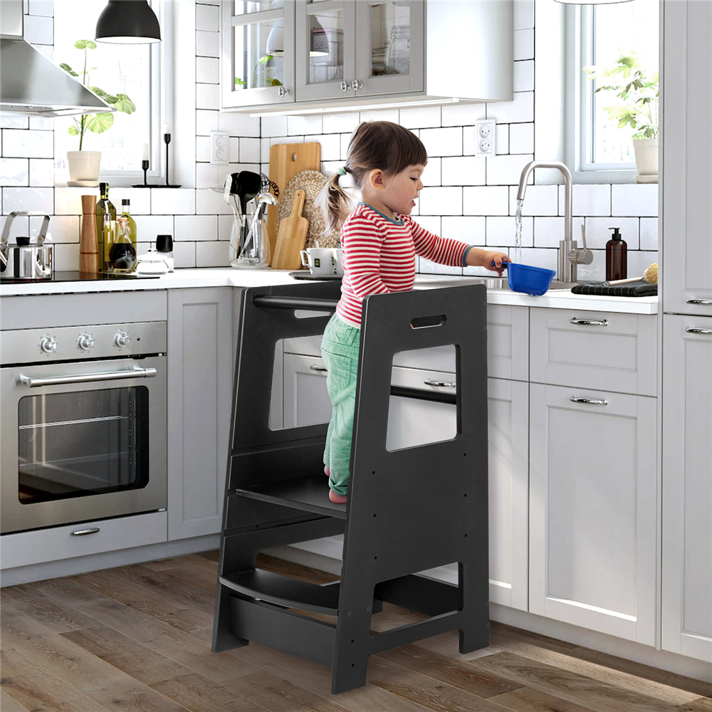 Toddler-Tower-Kids-Kitchen-Step-Stool-Child-Standing-Tower-with-3-Adjustable-Heights-Platform-and-Sa-1898952-9