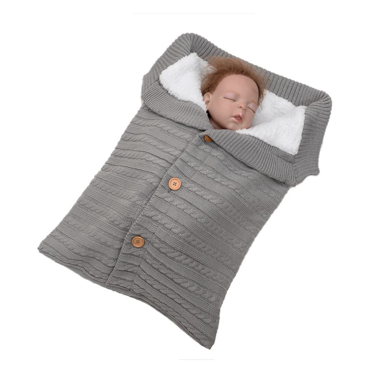 Baby-Stroller-Sleeping-Bag-Warm-Knitting-Soft-Sleeping-Blanket-Outdoor-Windproof-Cold-Proof-1698174-3