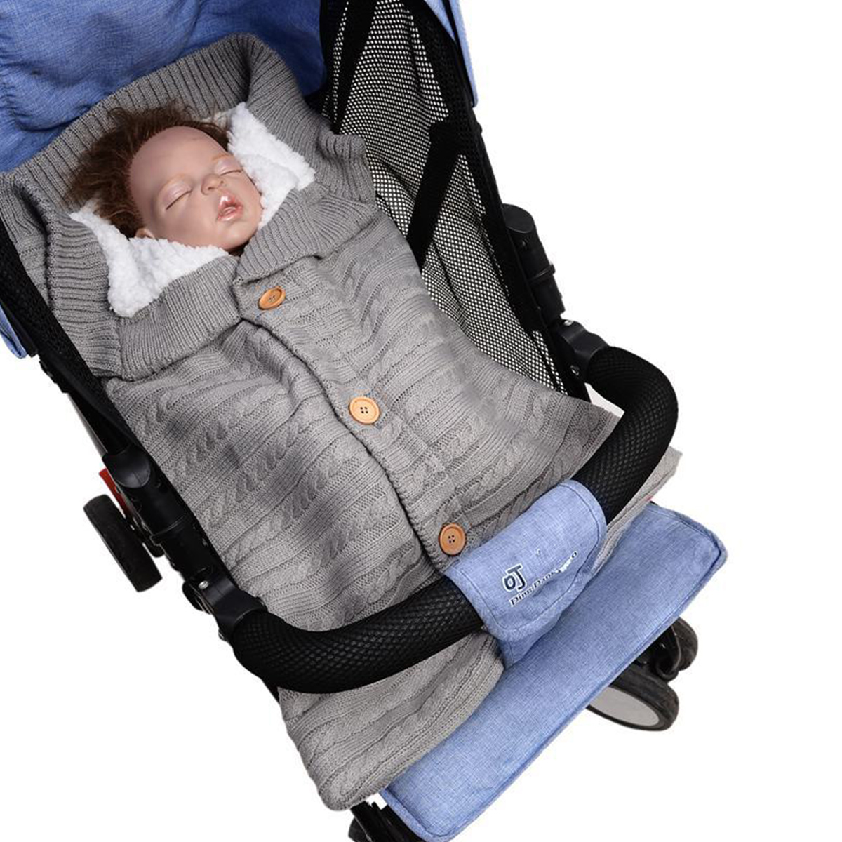Baby-Stroller-Sleeping-Bag-Warm-Knitting-Soft-Sleeping-Blanket-Outdoor-Windproof-Cold-Proof-1698174-6