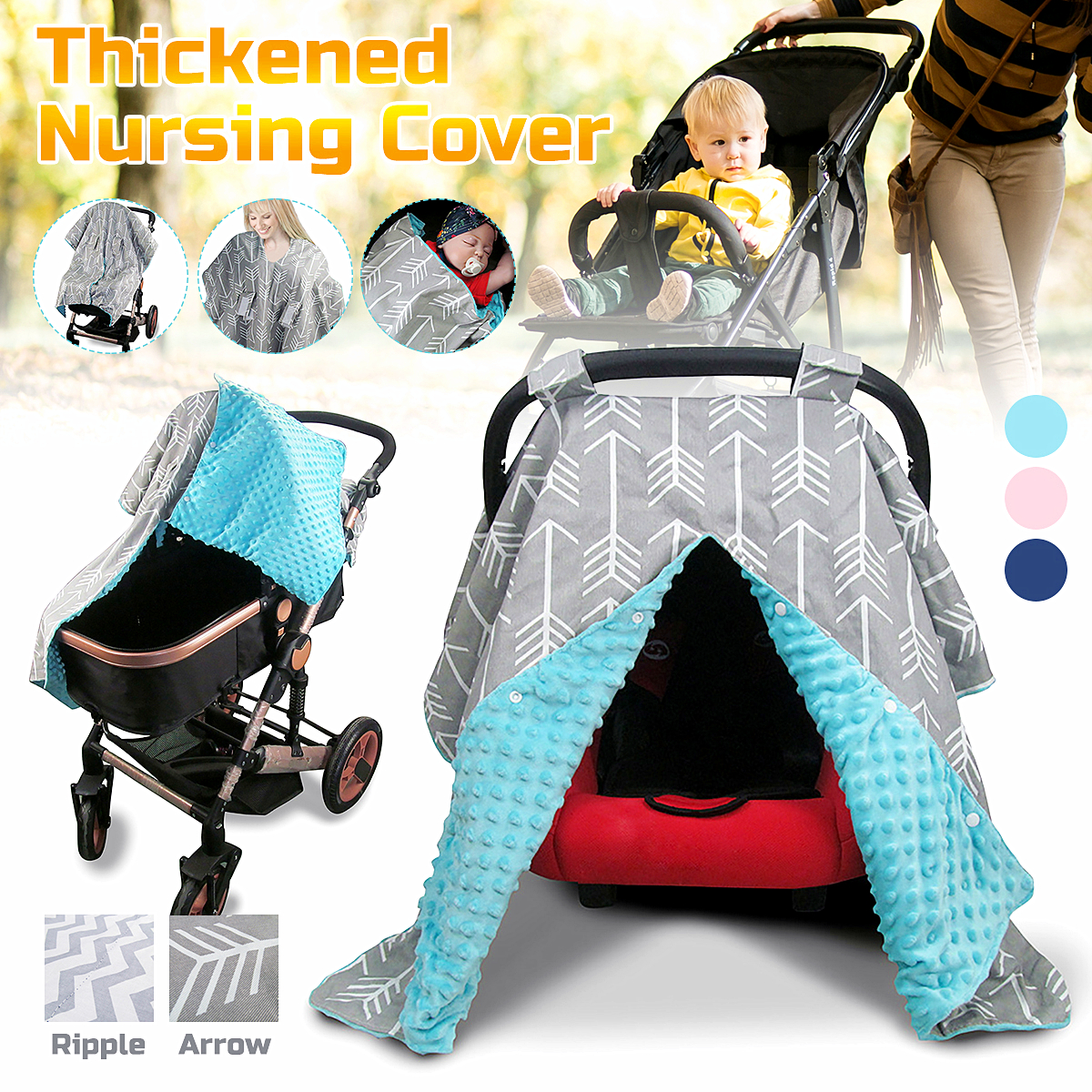4-IN-1-Thickened-Multi-Use-Stroller-Cart-Seat-Cover-Breastfeeding-Nursing-Scarf-Snug-Warm-Breathable-1810349-1