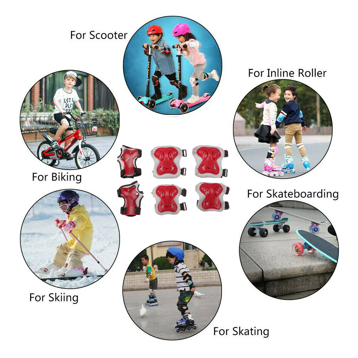 6PCS-Set-Adult-Children-KneeElbowWrist-Pads-Protective-Gears-for-Skateboard-Bicycle-Ice-Inline-Rolle-1796809-2