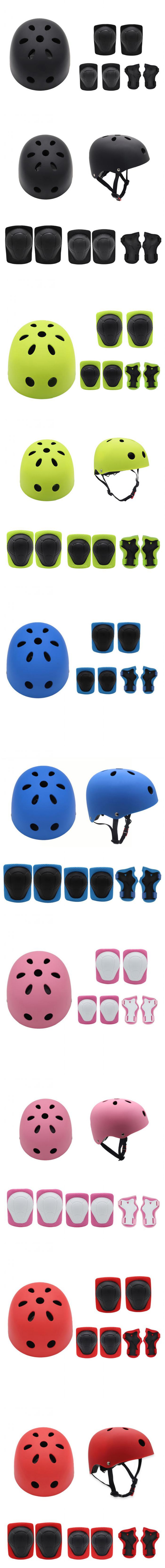7PcsSet-Kids-Sport-Protetive-Kit-Children-Bicycle-Helmet--Knee-Wrist-Guard--Elbow-Pad-Set-For-Roller-1703019-2