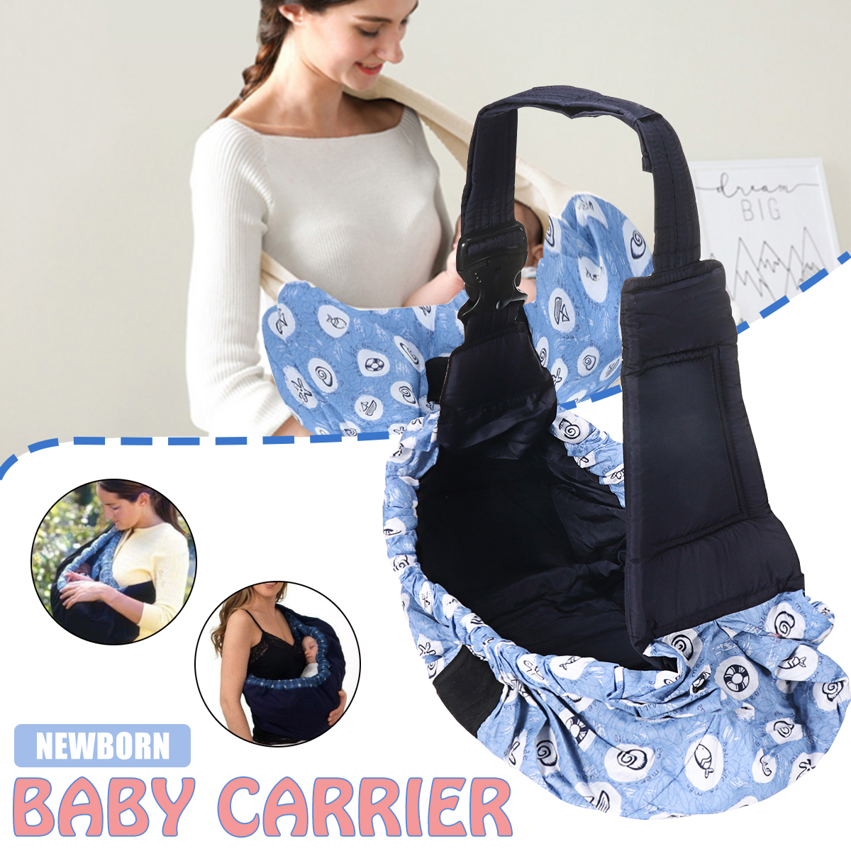 Infant-Baby-Carrier-Bag-Breathable-Adjustable-Shoulder-Bag-Outdoor-Travel-1866497-1