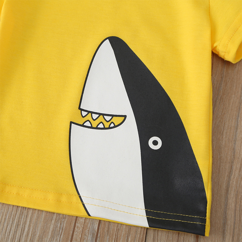Boys-Cute-Shark-Cartoon-Print-T-Shirts-Short-sleeved-Pants-Casual-Clothing-Set-For-1-7Y-Kids-1643548-4