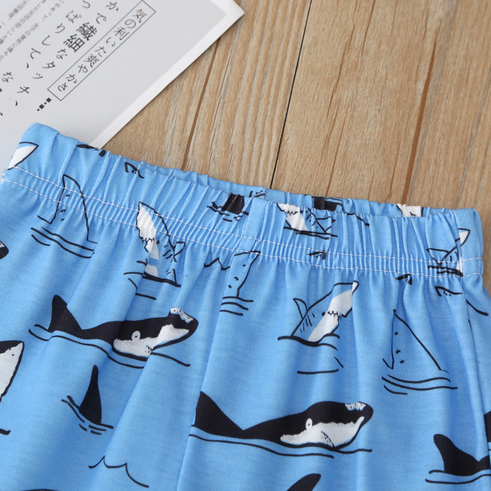 Boys-Cute-Shark-Cartoon-Print-T-Shirts-Short-sleeved-Pants-Casual-Clothing-Set-For-1-7Y-Kids-1643548-9