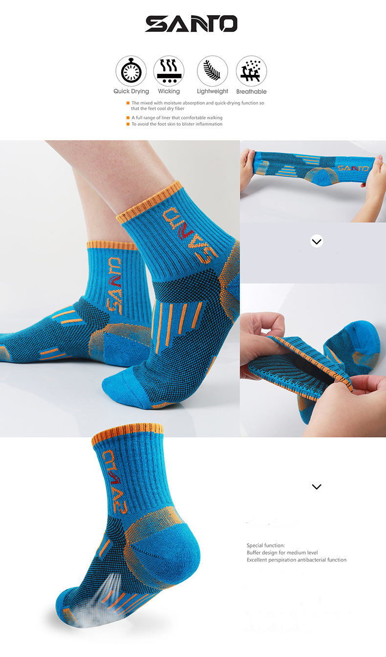 SANTO-S005-1-Pair-Women-Cotton-Socks-Spring-Summer-Quick-drying-Deodorant-Outdoor-Sports-Fitness-Hik-1435062-3