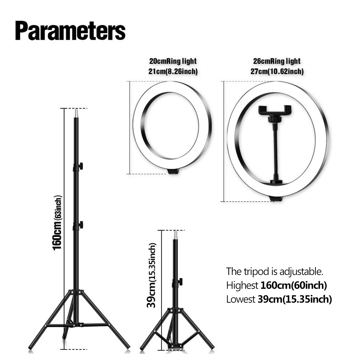 LED-Fill-Ring-Light-Kit-Dimmable-3200K-5500K-with-Phone-Holder-Tripod-Remote-Control-for-Photography-1785757-4