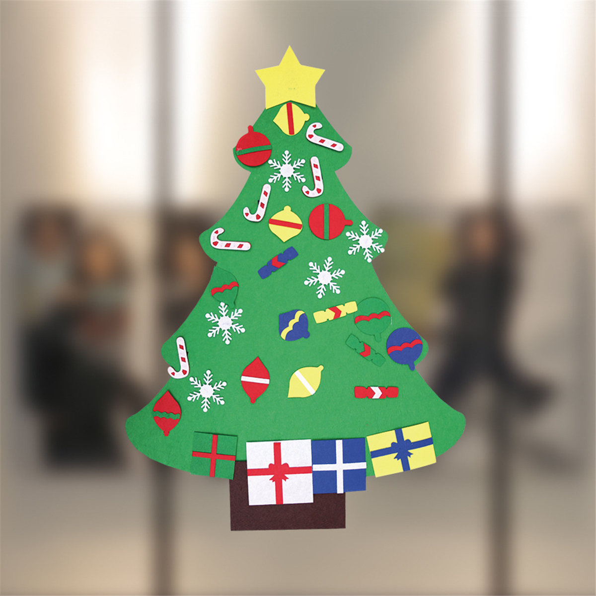 100CM-DIY-Christmas-Deluxe-Felt-Tree-Wall-Hanging-Toddler-Child-Preschool-Craft-Decorations-1370289-1