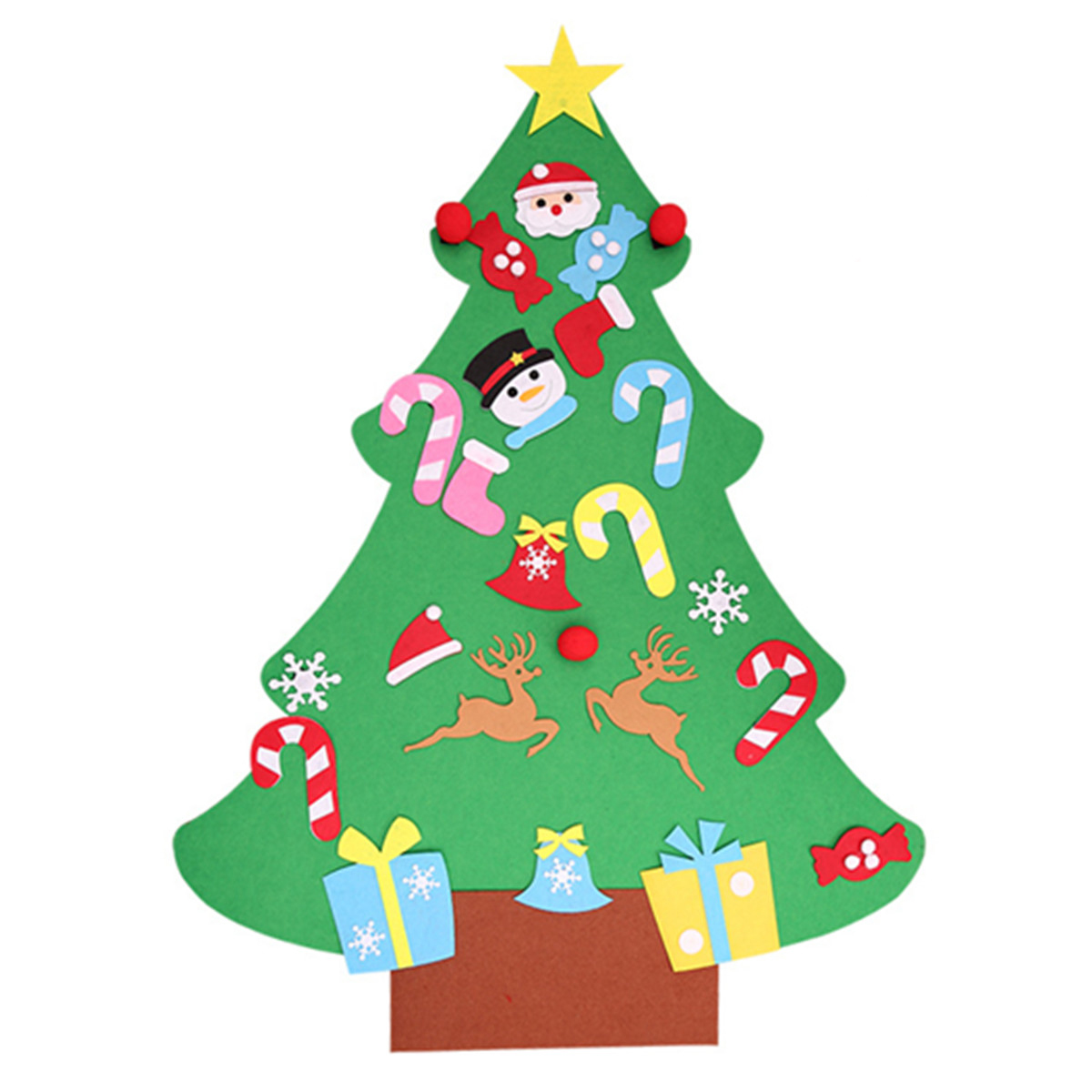 100CM-DIY-Christmas-Deluxe-Felt-Tree-Wall-Hanging-Toddler-Child-Preschool-Craft-Decorations-1370289-4