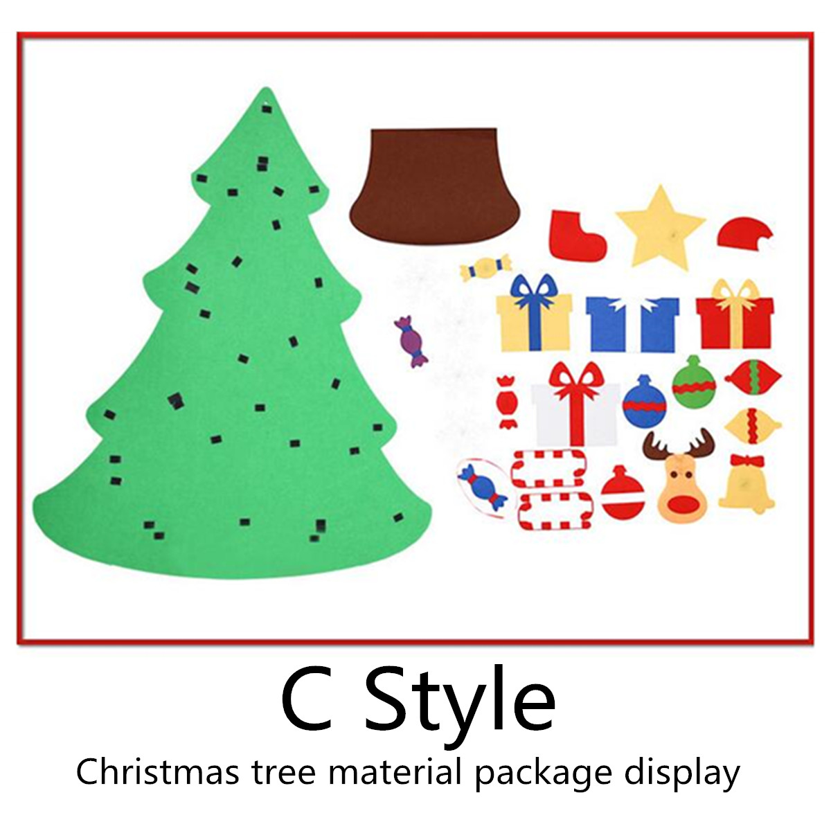 100CM-DIY-Christmas-Deluxe-Felt-Tree-Wall-Hanging-Toddler-Child-Preschool-Craft-Decorations-1370289-9