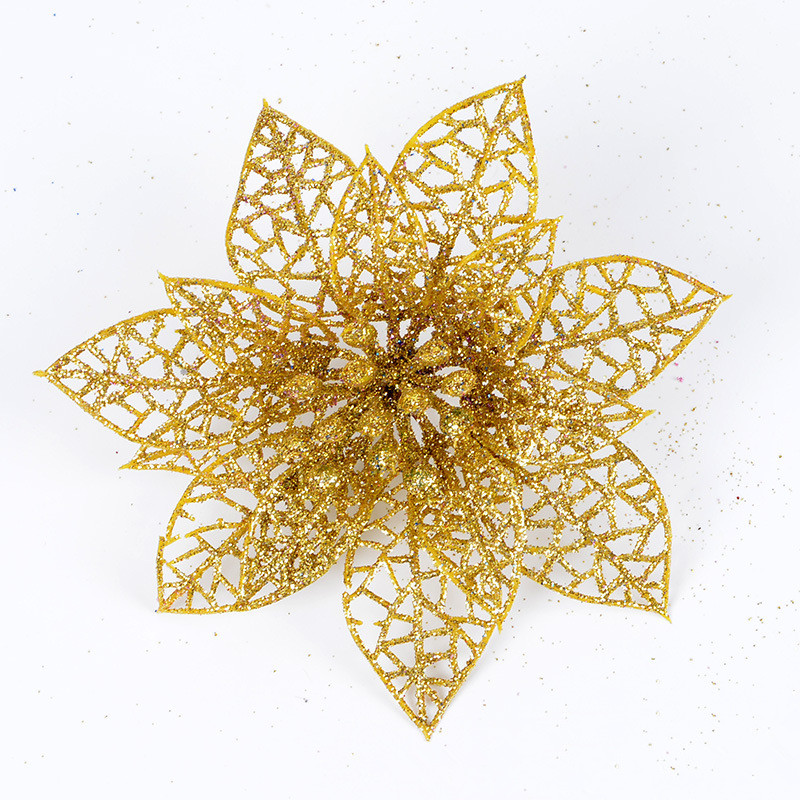 10Pcs-Christmas-Glitter-Hollow-Flower-Decoration-Flowers-for-Christmas-Trees-New-Year-Decorations-1218824-7