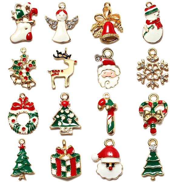 11-Mixed-Gold-Christmas-Gifts-Charms-Tree-Deer-Snowflake-Pendant-Decorations-953986-2