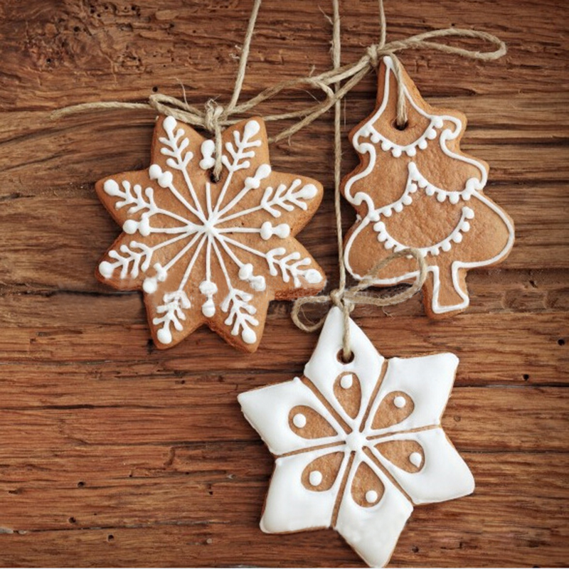 11Pcs-Cartoon-Animal-Snowflake-Biscuits-Hanging-Christmas-Tree-Ornament-Handmade-Decorations-1096770-2