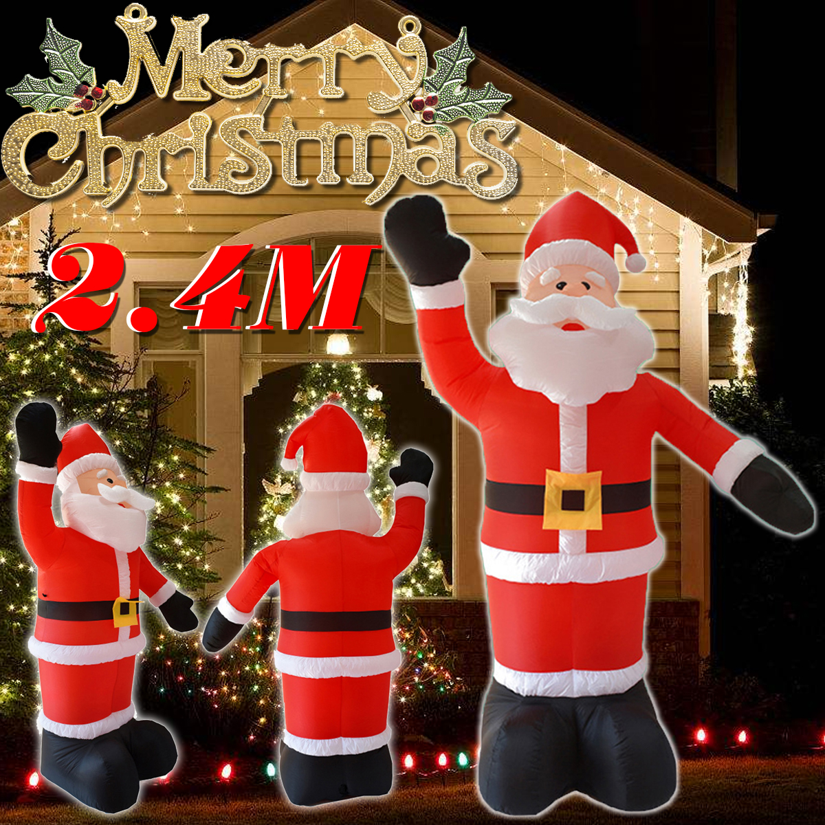 24M-Tall-Inflatable-Santa-Claus-Xmas-Christmas-Decorations-Garden-Outdoor-1573458-2