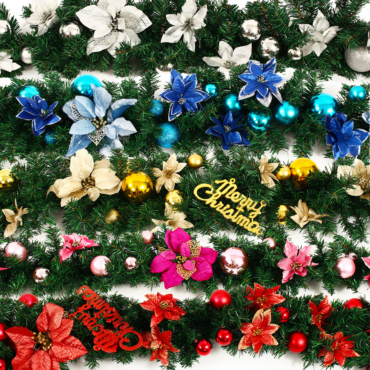 27M-Christmas-Garland-Party-Atificial-Rattan-Bow-Home-Wall-Ornament-Decorations-1363206-1