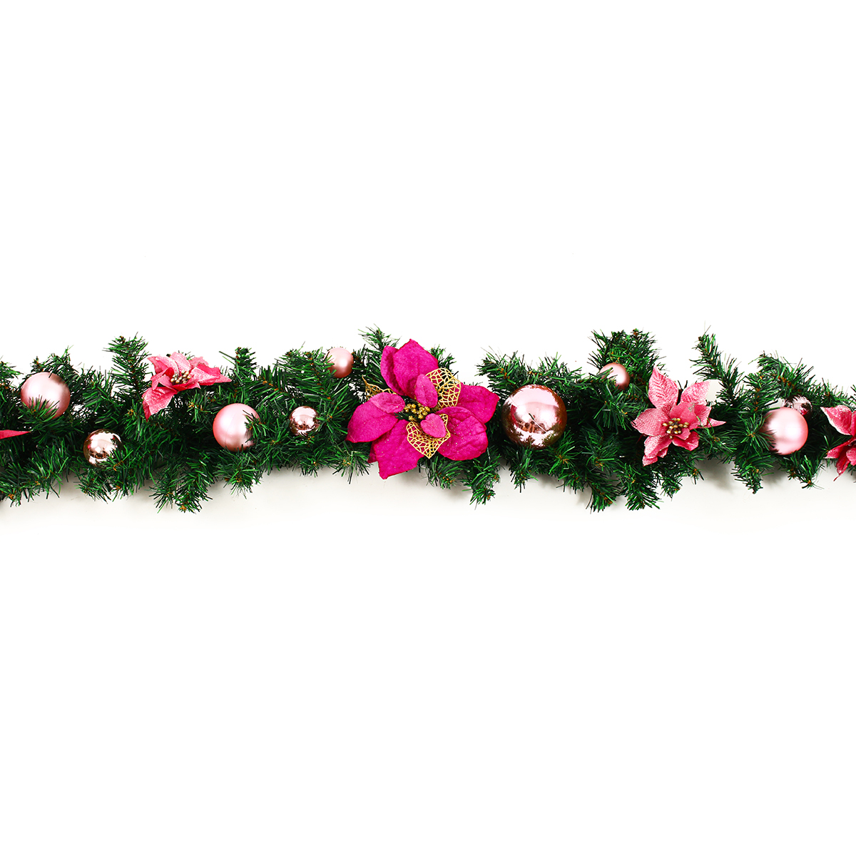27M-Christmas-Garland-Party-Atificial-Rattan-Bow-Home-Wall-Ornament-Decorations-1363206-3