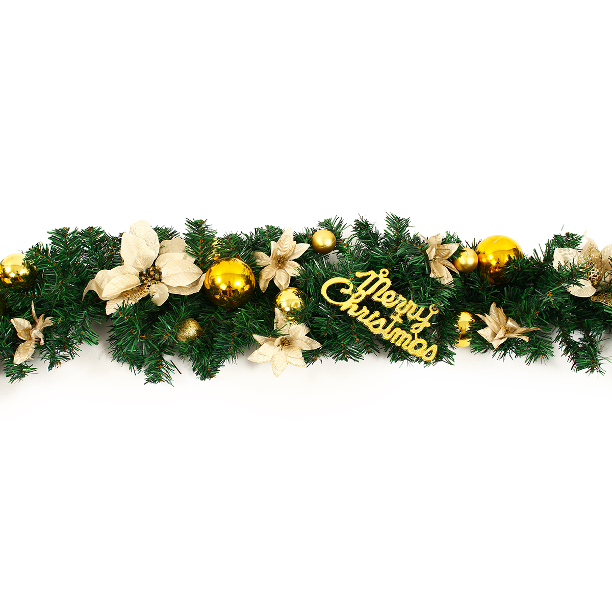 27M-Christmas-Garland-Party-Atificial-Rattan-Bow-Home-Wall-Ornament-Decorations-1363206-5