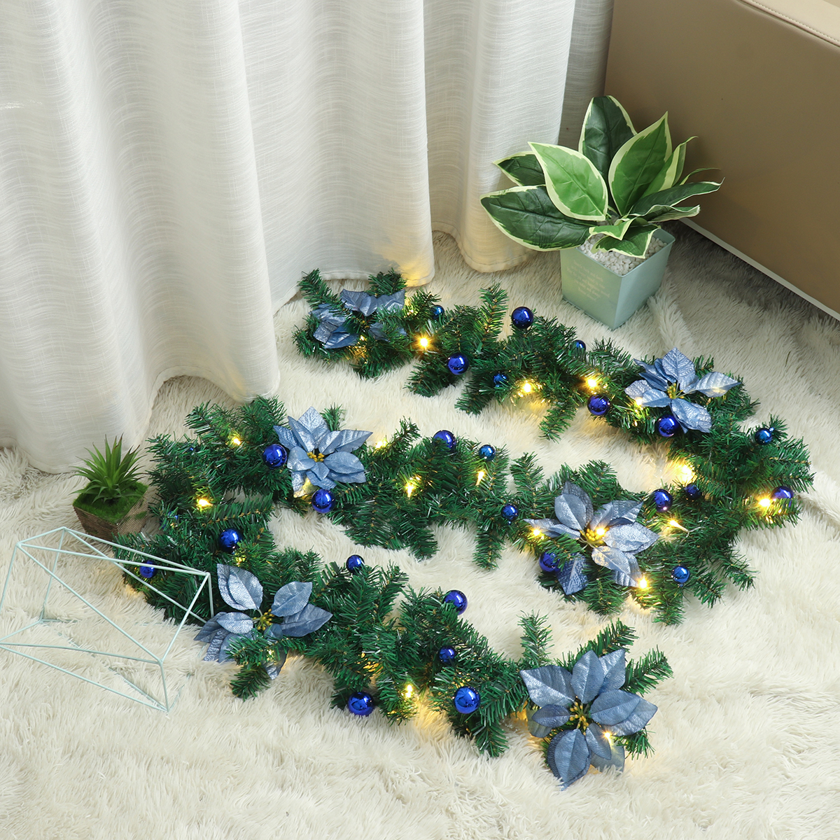 27m-Christmas-Garland-Colorful-Fireplaces-Stairs-LED-Decorated-Garlands-Decor-1821550-12