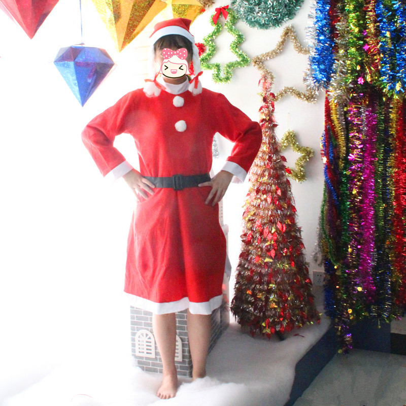 3Pcs-Christmas-Santa-Claus-Costume-Set-Novelty-Costume-Clothes-Suit-Christmas-Costume-For-Woman-1609399-2