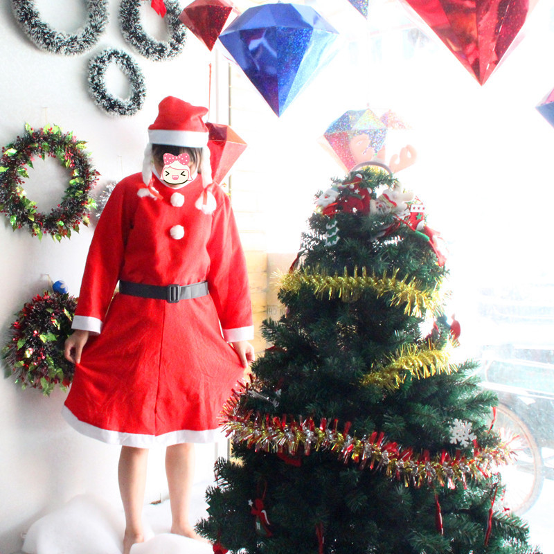 3Pcs-Christmas-Santa-Claus-Costume-Set-Novelty-Costume-Clothes-Suit-Christmas-Costume-For-Woman-1609399-3
