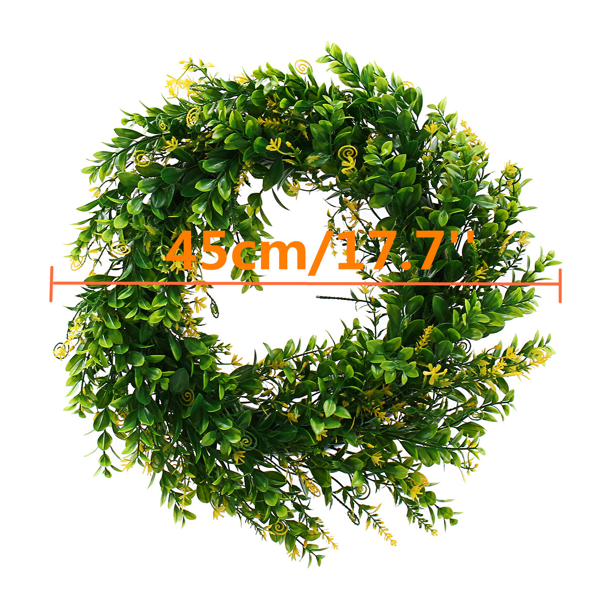 45CM-Artificial-Yellow-Cherry-Flower-Wreath-Garland-Wedding-Door-Hanging-Decorations-1639094-5