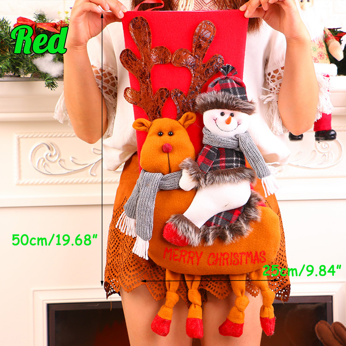 50cm-Christmas-Stocking-3D-Snowman-Decoration-Hanging-Sock-Gift-Bag-Party-Decor-1370469-5