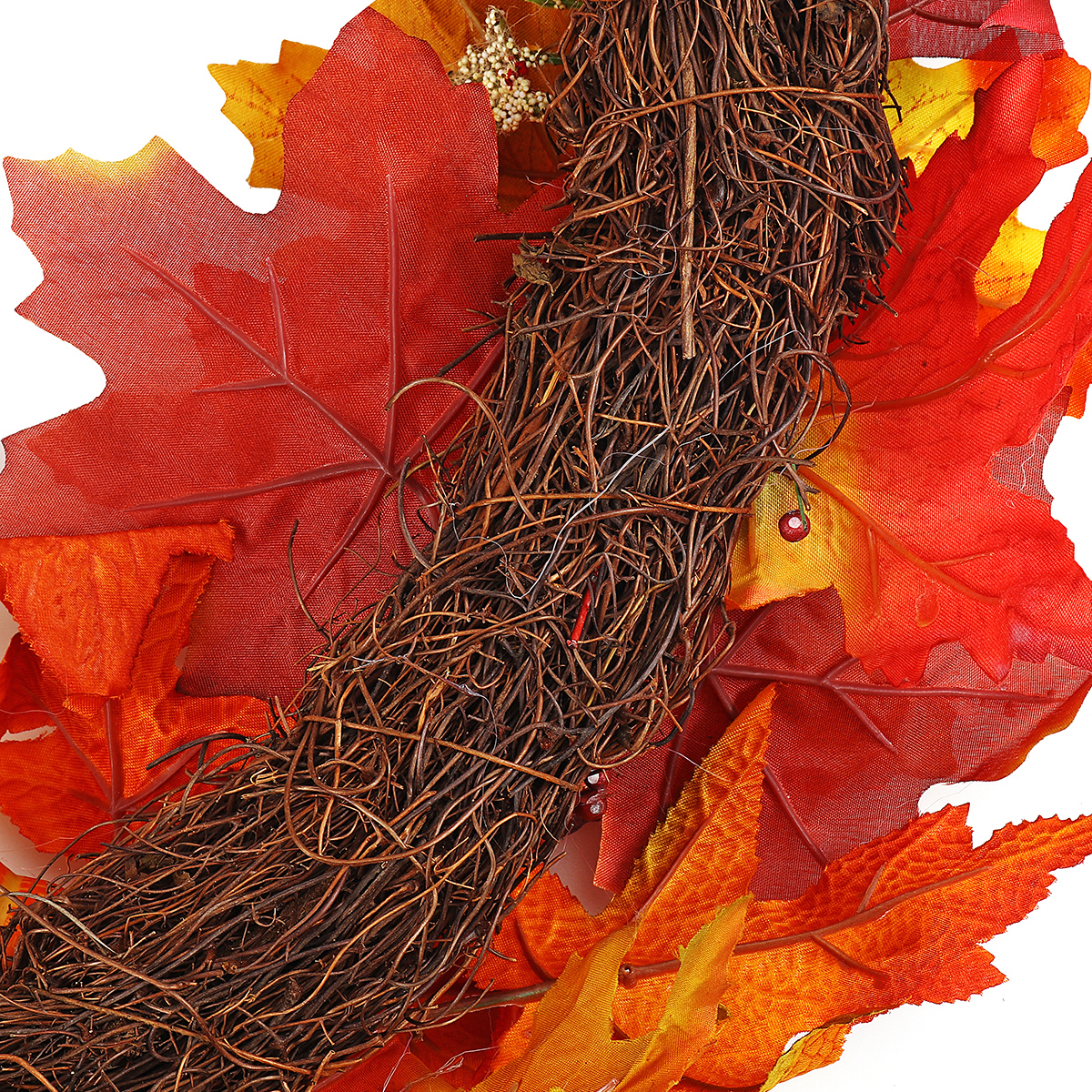 60cm-Christmas-Maple-Leaves-Grape-Berry-Wreath-Garland-Door-Hanging-Crafts-Decorations-1386276-11