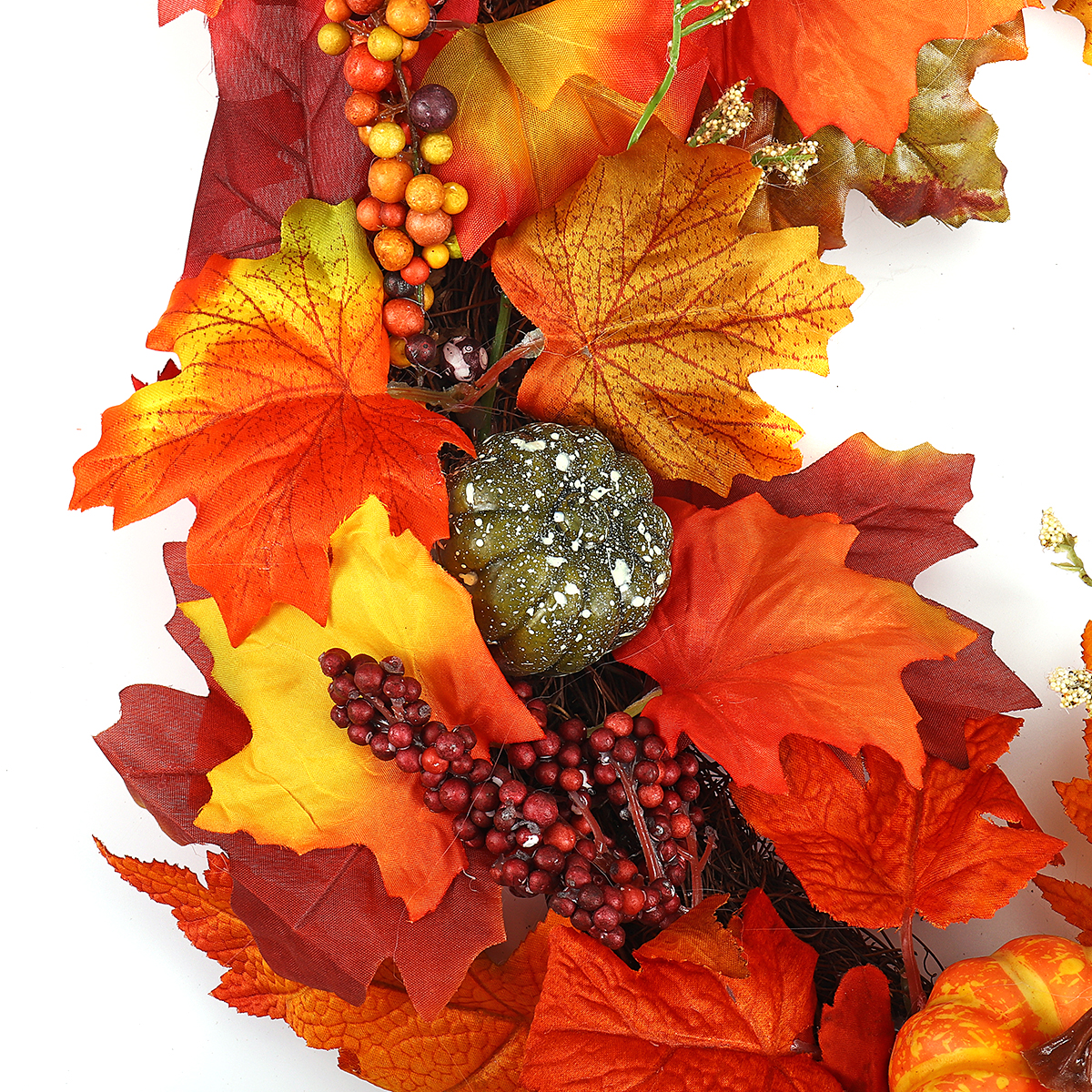 60cm-Christmas-Maple-Leaves-Grape-Berry-Wreath-Garland-Door-Hanging-Crafts-Decorations-1386276-10