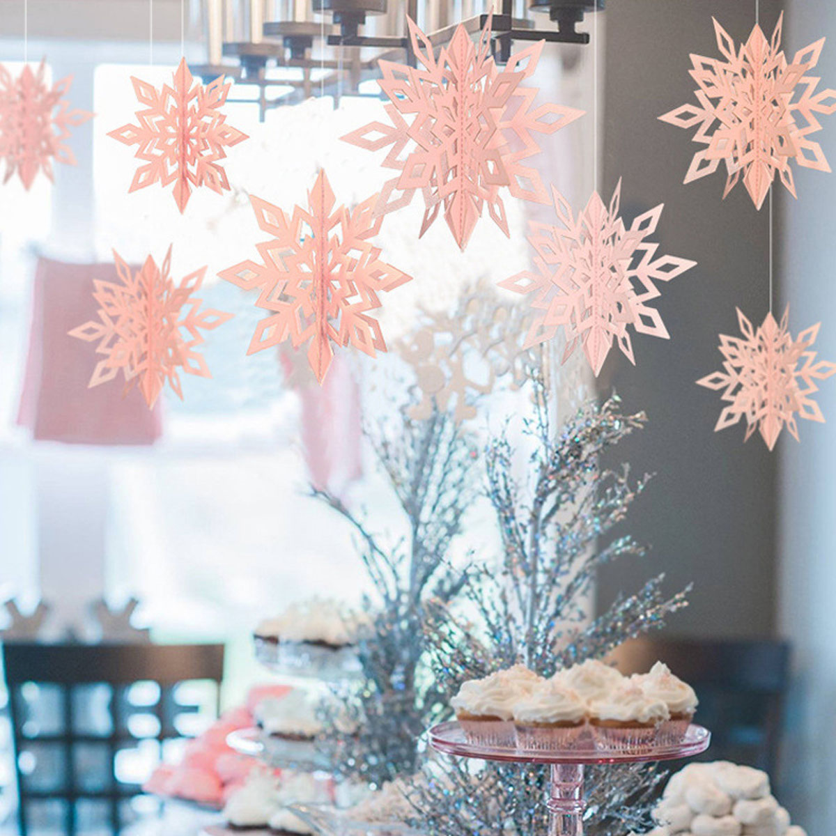 6pcs-Christmas-Party-Hanging-Decoration-Baubles-Xmas-Snowflakes-Home-Bar-Decor-1744746-4