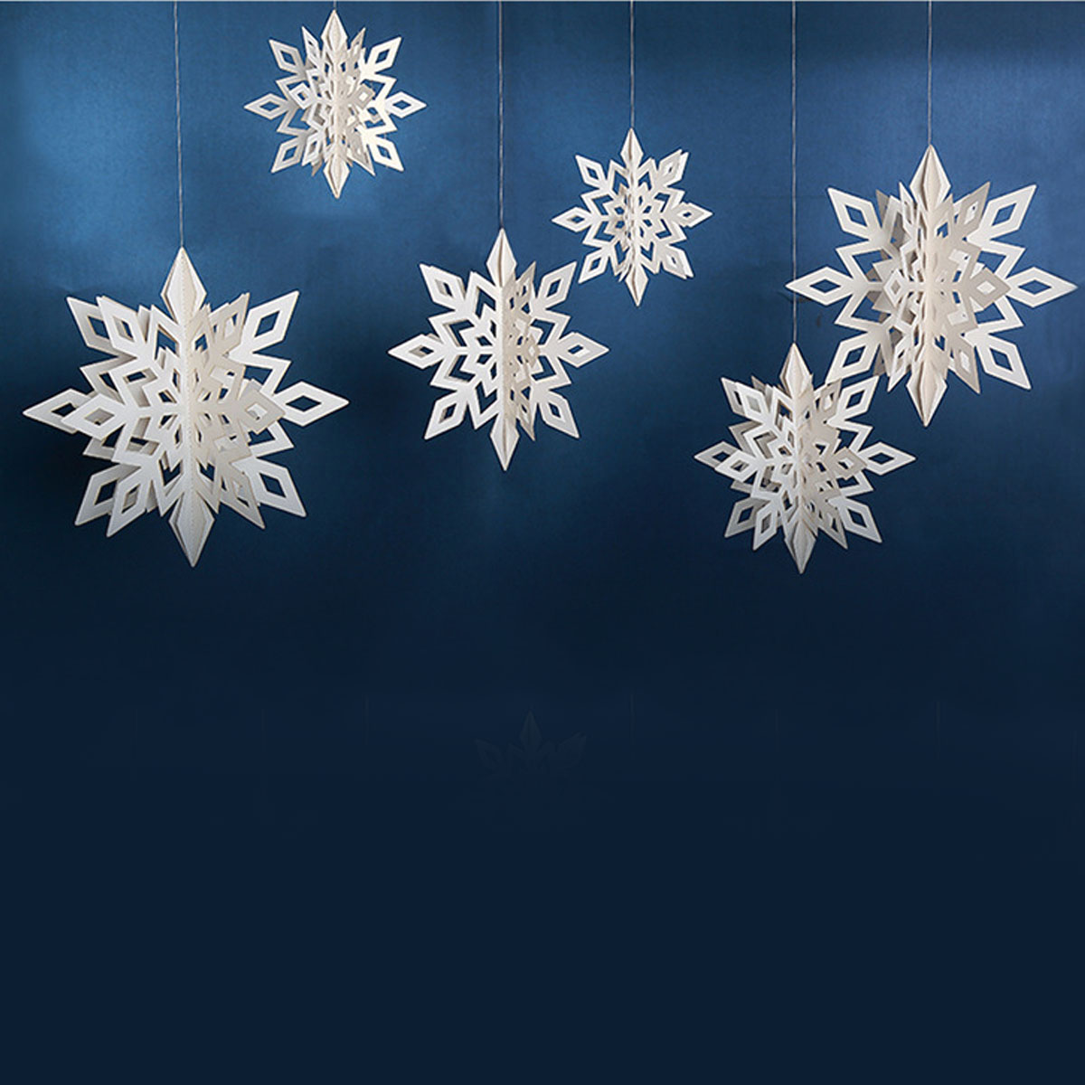 6pcs-Christmas-Party-Hanging-Decoration-Baubles-Xmas-Snowflakes-Home-Bar-Decor-1744746-5